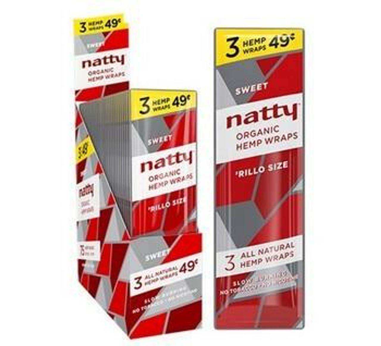 Natty Rilo Organic Hemp Wraps  - 3 / $0.49
