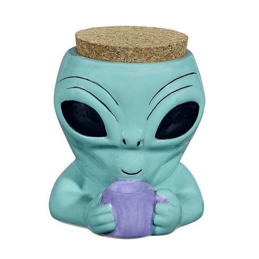 Alien Ceramic Stash Jar