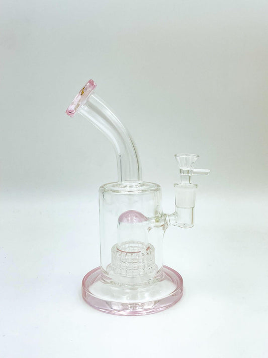 Bent Matrix Perc Water Pipe - 8.5"