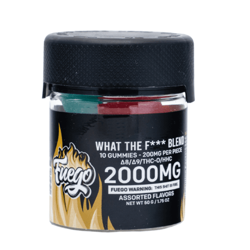 Fuego What The F*** Blend Gummies - 2000mg ( Delta 8 + Delta 9 + THC-O + HHC )