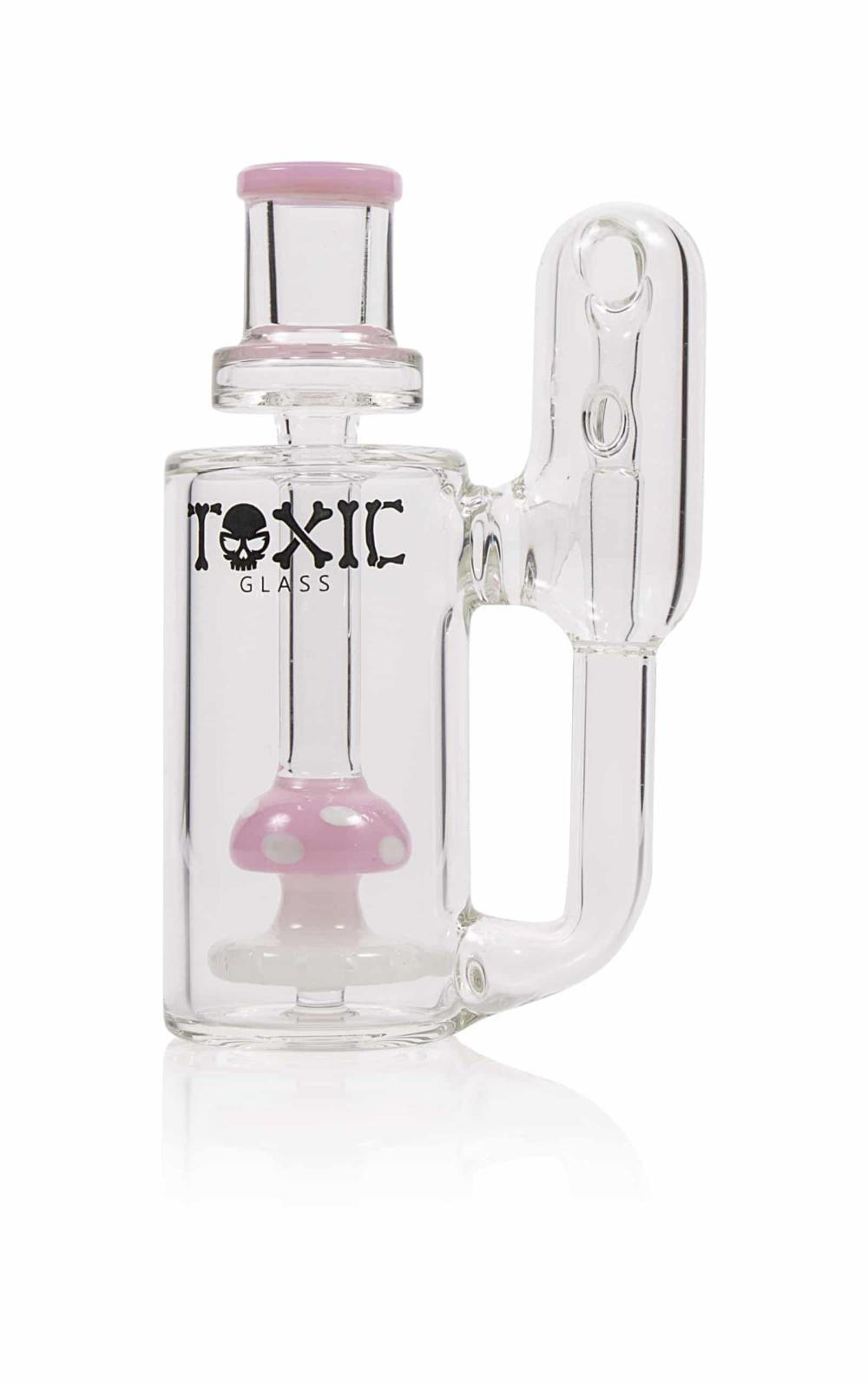 Toxic Glass Mushroom Ash Catcher w/ Perc - 5"