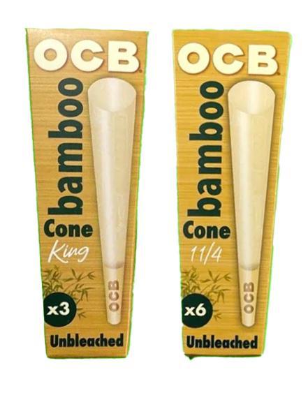 OCB Bamboo Unbleached Cones