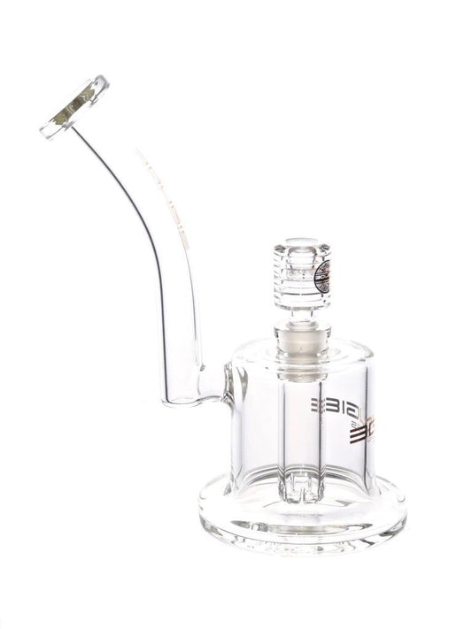 Bougie Glass - Short Can Bent Neck Water Pipe ( 8" )