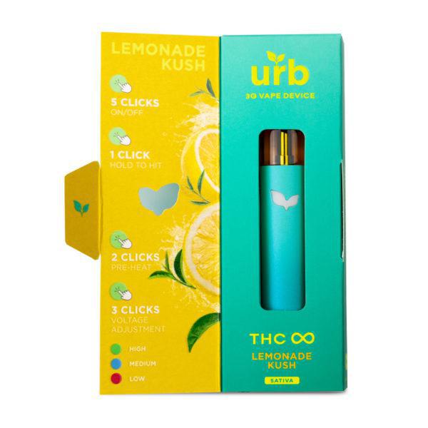 Urb THC Infinity Disposables - 3g