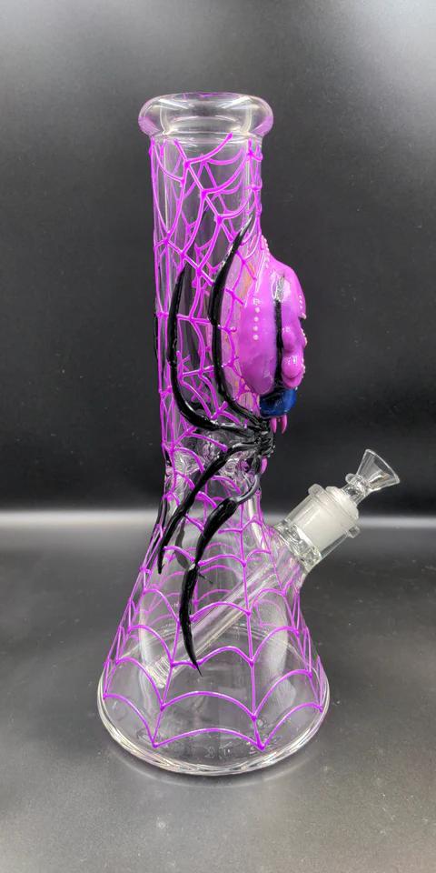 Glow in the Dark 3D Spider Water Pipe - 12.5"