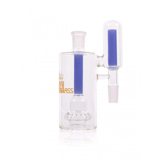 MK100 Glass Slime Double Perc Bell Ash Catcher 14mm 90°