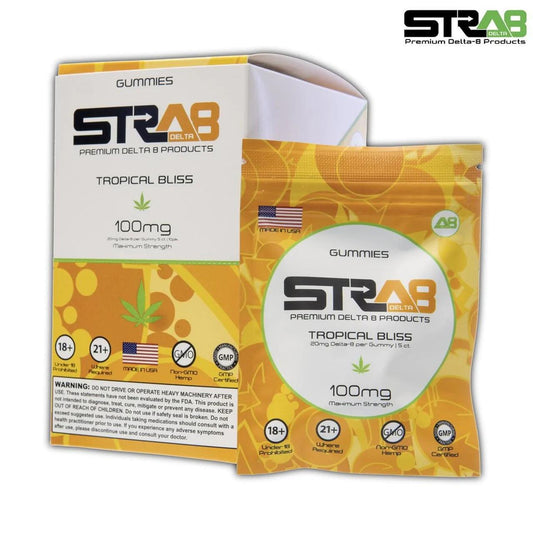 STR8 Delta 8 Gummies - 100mg