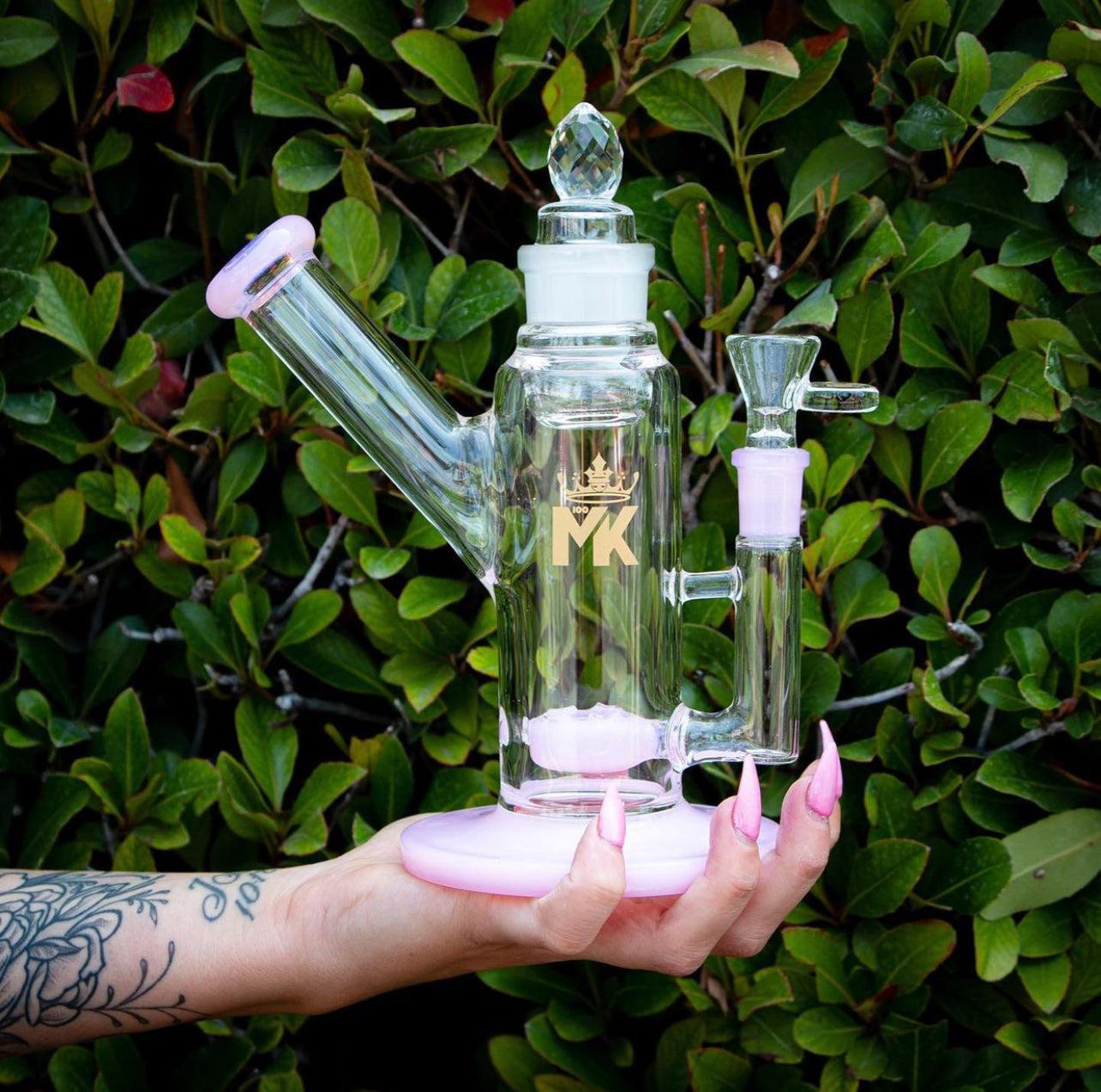 MK100 Glass Stash Rig with Built in Jar - 7"