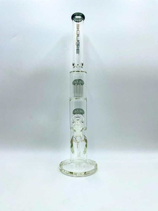 Bougie Glass - Double Tree Perc Beaker ( 18" )