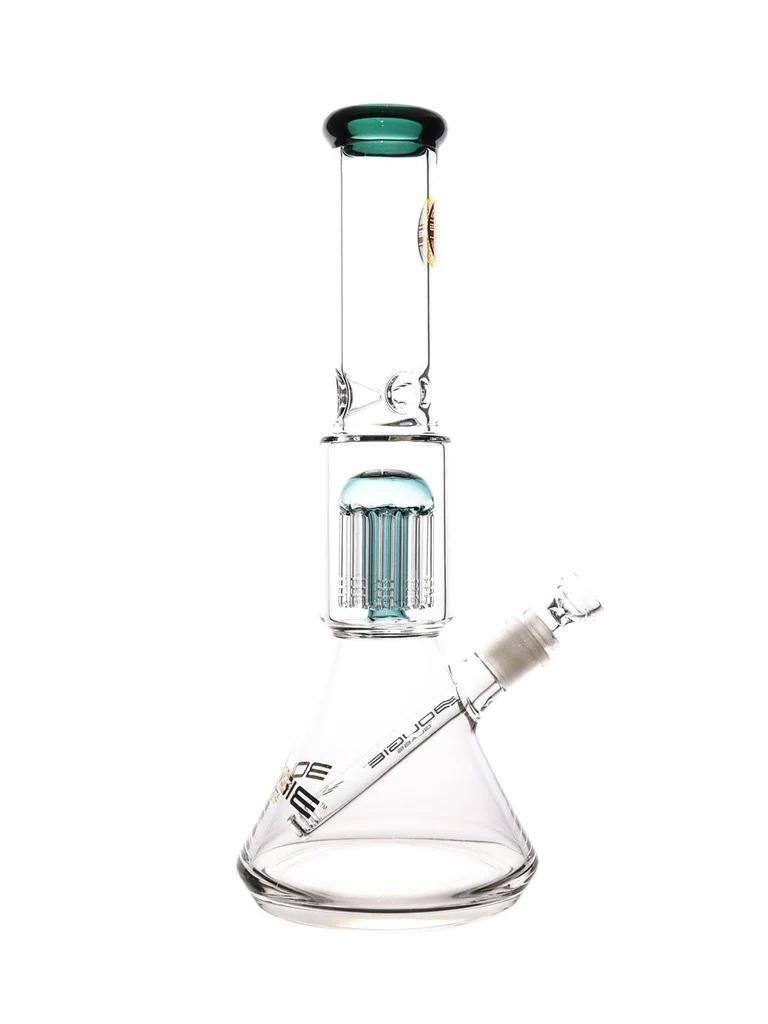 Bougie Glass - Raised Base Tree Perc Beaker Water Pipe ( 15.5" )