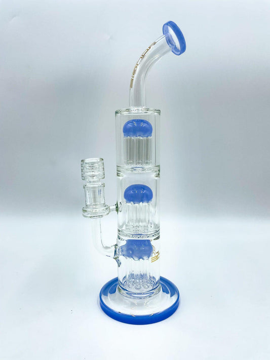 Bougie Glass - Triple Tree Perc Water Pipe ( 11" )