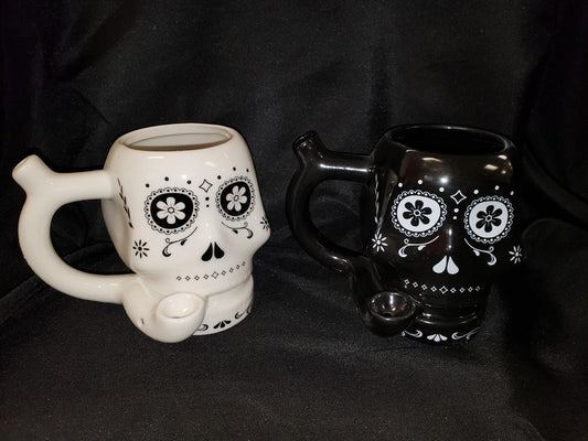 Sugar Skull Mug Pipe