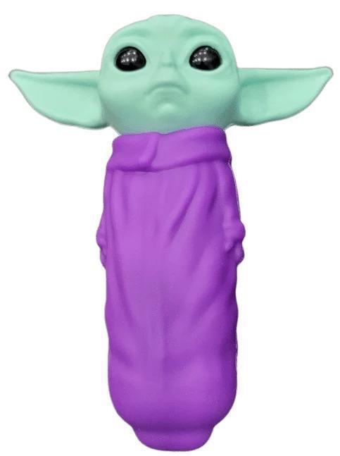 Baby Yoda Silicone Hand Pipe - 4.5"