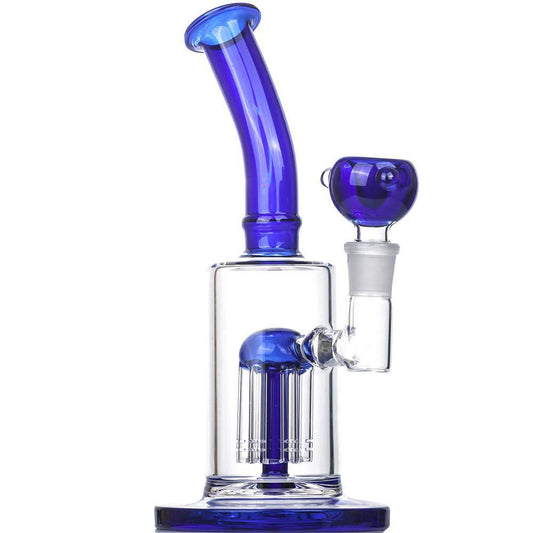 Bent Can Tree Perc Water Pipe - 11"