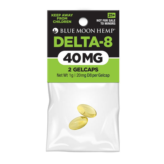 Blue Moon Delta 8 Gel Caps - 40mg